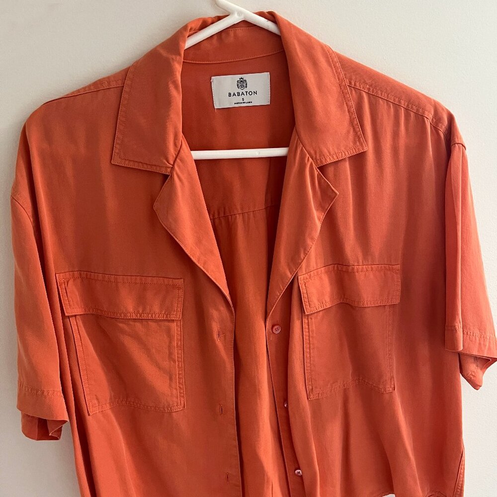Babaton - Aritzia - Short Sleeve Blouse - S